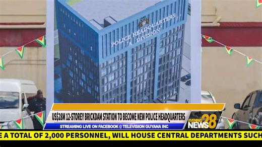 11 reactions | The construction will soon begin on the new twelve-storey glass and concert Brickdam Police Station. The US$28 million contract was awarded to local construction company R Basso and Sons construction in association with Qigjian Group Company, and is expected to be completed in 30 months. | Television Guyana Inc. | Facebook