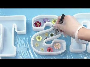 6 inch Letter Resin Mold Letter Silicone Mold