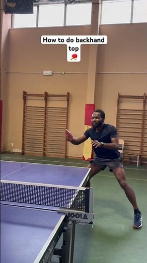 How to do backhand table tennis top #tabletennis #pingpong