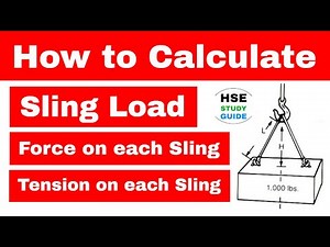 How To Calculate A Sling Load in hindi | How to Calculate Force / Tension on Sling | HSE STUDY GUIDE