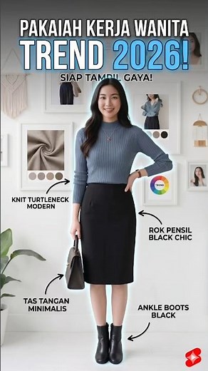 Bosan Gaya Gitu Aja? Ini Trend Baju Kerja Wanita 2026 (Knit & Skirt)