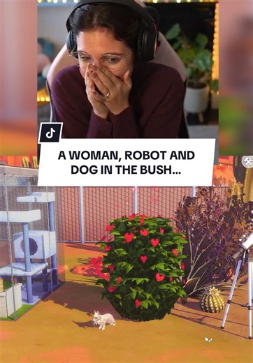 A woman, robot and dog went into a bush…👀 #fyp #foryou #sims #sims4 #gaming