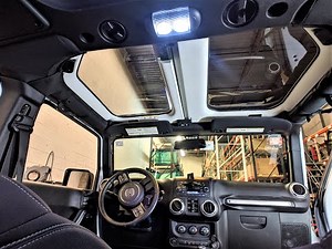 Jeep Wrangler Custom Sunroof Glass Installation. Step by step