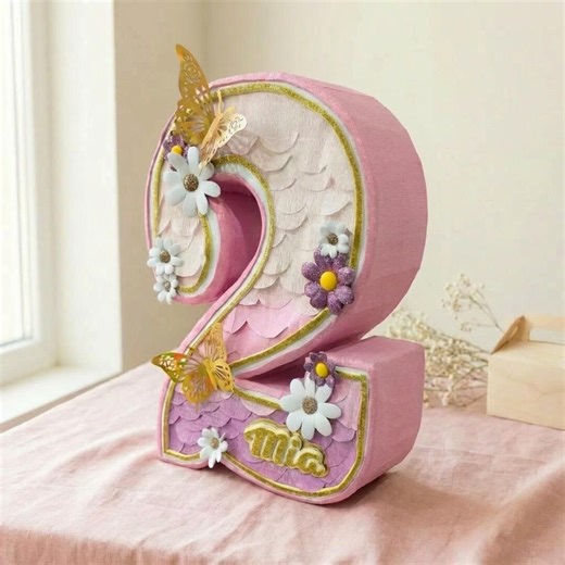 Number Piñata With Name - Etsy