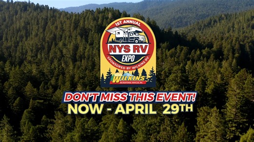 The 1st Annual NYS RV EXPO by Wilkins RV!  Going On NOW - APRIL 29th ✨ Shop ALL 7 Locations  https://www.wilkinsrv.com/annual-expo | Wilkins RV | Facebook