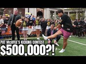 Vanderbilt Student Hits Biggest Kick In Pat McAfee's Field Goal Challenge History?!