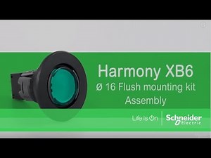 How to Mount Harmony Flush XB6 ø 16 Pushbuttons
