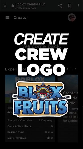 HOW TO MAKE A CREW LOGO IN BLOX FRUITS #bloxfruits #bloxfruitsroblox #roblox
