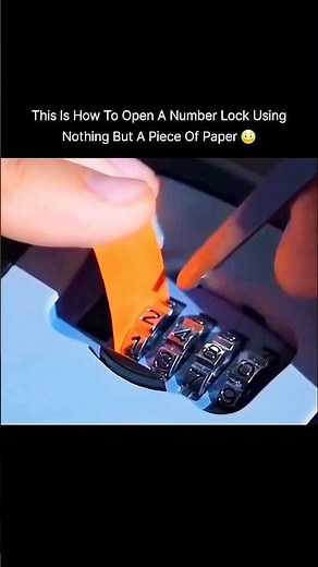 ⁉️ How To Open A Number Lock 🔐