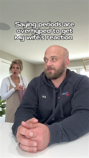 18K views · 279 reactions | Disclaimer: this is a joke! I will have to get a period stimulator thing now #couple #marriage #trending #prank | Janie and Dave | Facebook
