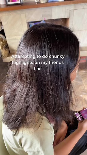 Chunky Highlights DIY Hair Tutorial at Home