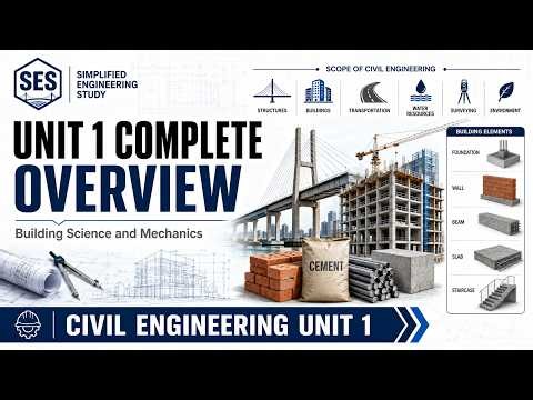Civil Engineering Unit 1 Complete Overview | Building Science and Mechanics