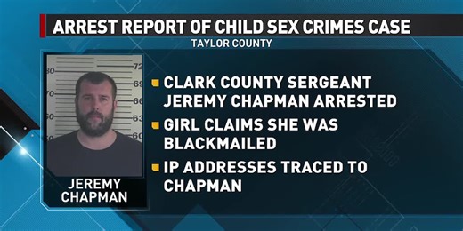 Arrest report of child sex crimes case