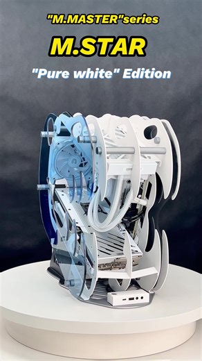 Lovingcool Open Style PC Computer Cabinet Tempered Glass Cooler CPU Case Mid Tower Micro-ATX Mini-ITX Gaming PC Case with Fans