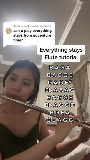 Reply to @bookwerido #everythingstays #adventuretime #flute #flutetutorial #ruyaflute #sheetmusic #gopractice #flutetok #bandtok #musictok #music