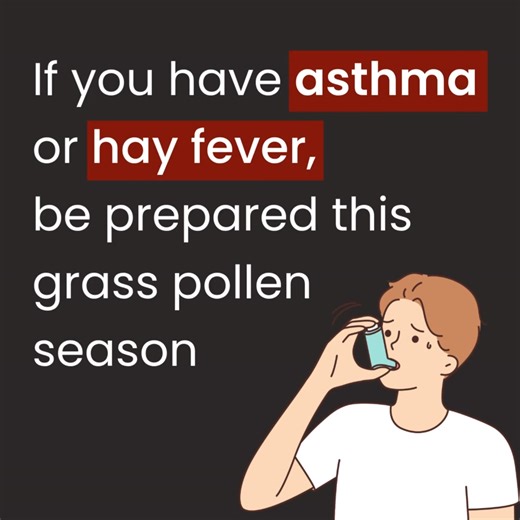 Grass pollen season brings an increased risk of asthma and hay fever. It also brings the increased chance of thunderstorm asthma. 🌾🌩️ Thunderstorm asthma is thought to be triggered by a unique combination of high amounts of grass pollen in the air and a certain type of thunderstorm. For people who have asthma or hay fever this can trigger severe asthma symptoms. ❗ If you have current, past or undiagnosed asthma or seasonal hay fever you are at risk of thunderstorm asthma. Even if you don't thi