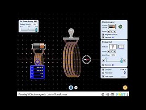 Electric and Magnetic Forces - Faraday's Electromagnetic Lab - Science Simulation for Grades 6-8