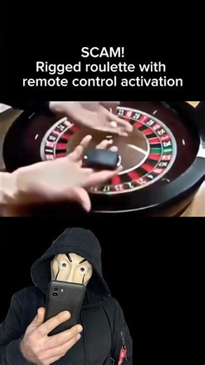 Rigged Roulette With Remote Control Activation #scam #gambling #tricks #foryou #shorts