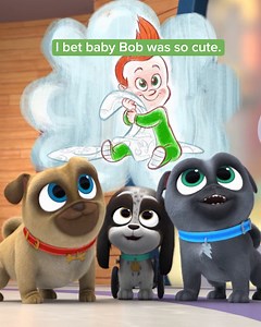 When your little ones realize you were a kid once too 🤯 Who remembers their favorite childhood blankie? #PuppyDogPals #WatchOnDisneyJunior | Disney Jr.