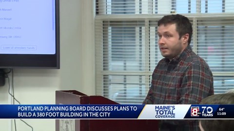 Reaction is mixed to proposal to build Maine's tallest building
