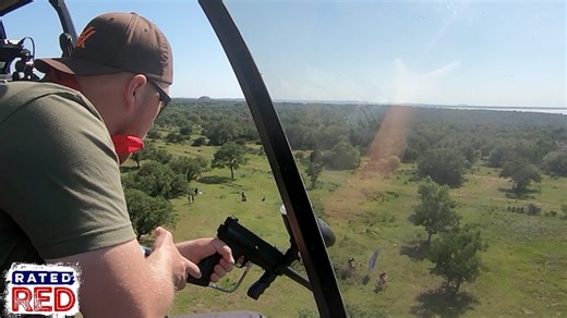 Helicopters and bikes raise stakes in paintball battle