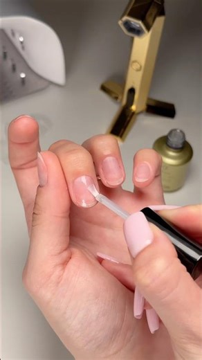 How to Do Nail Extensions with Clear Tips + Nude Base