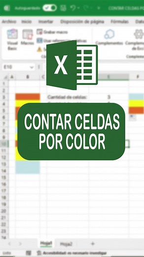 COMO CONTAR CELDAS POR COLOR EN EXCEL #Excel #Exceltips #Excelpro #Excelentiktok #Exceltutorial #Exceltutoriales #Parati #Fyp
