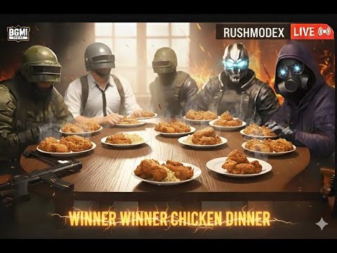 Dinner Table Ready 🍗 | BGMI Live Squad #bgmilive #pubgmobile #battleroyalegame #battleroyalegame