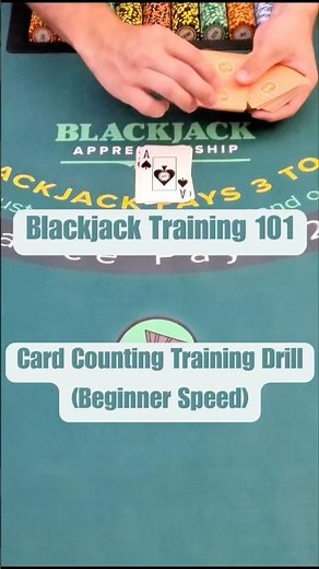 Blackjack Training 101: Counting at beginner speed