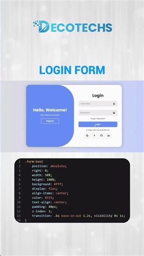 Modern Login Form UI 🔐💻 | Clean & Responsive Design