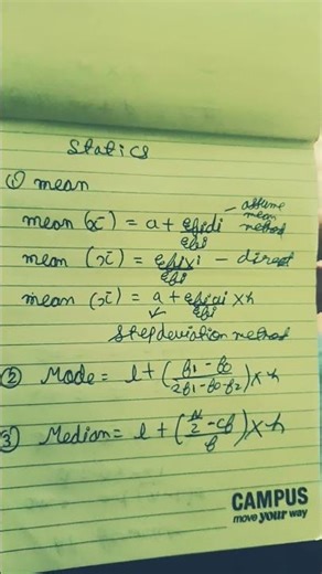 class 10 maths statistics formula