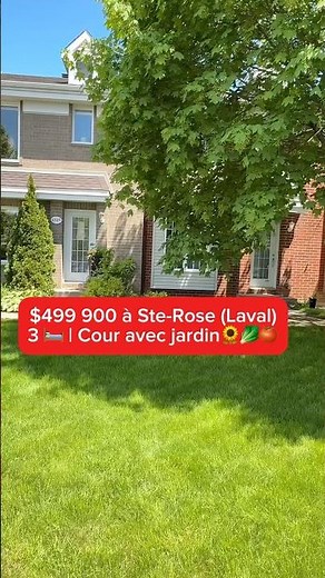 Maison coup de coeur à Laval, 3 chambres + jardin sublime