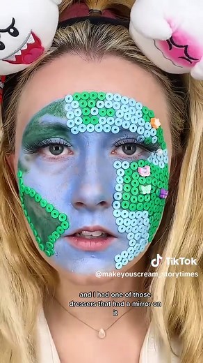 Storytime: I see ghosts… sometimes. And i dont identify as a medium, ive only seen probably 10 full apperitions my whole life. #ghost #haunted #scarystory #storytime #makeup #makeupstorytime