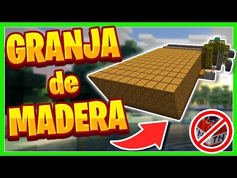 GRANJA de MADERA 💥SIN TNT💥 en Minecraft (Java y Bedrock)