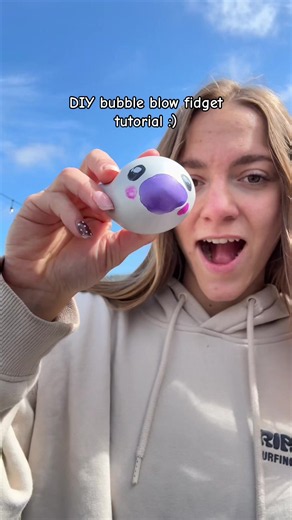 DIY bubble blow fidget 😱 #fyp #viral #foryoupage #foryou #tutorial | Fidget
