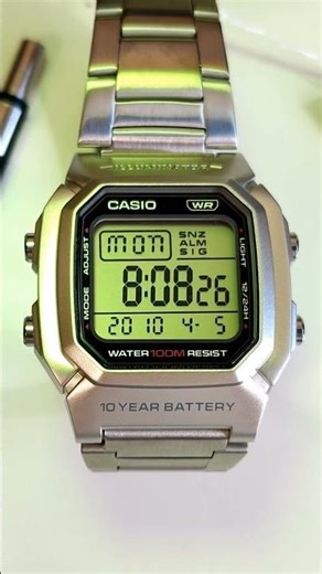 CASIO COLLECTION W-800 CLEAR LCD #watch #casio #unboxing #reloj #collection #digital