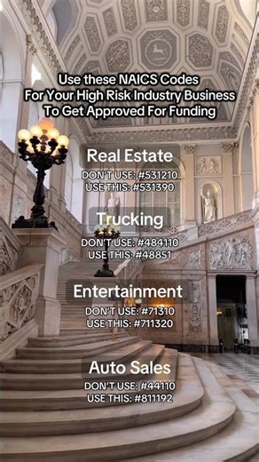 Use these NAICS codes instead!