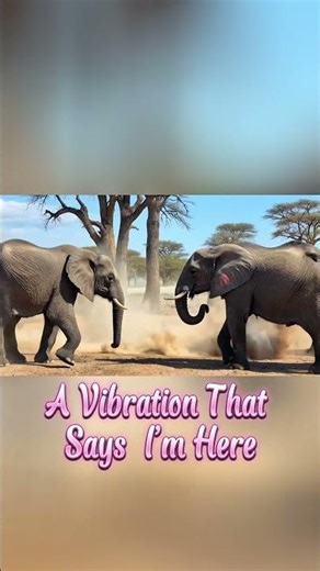 How Elephants TEXT Each Other From 10 Miles Away 🐘 #wildlife #facts