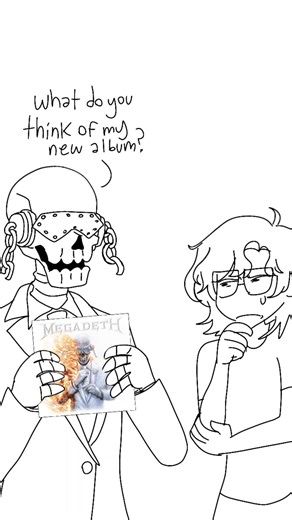 I went to see the documentary and the first thing he did was make me sit and watch through his entire stupid ai music video again #megadeth #davemustaine #vicrattlehead #metal #metalhead