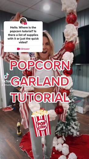 DIY Popcorn Garland with Spray Foam Tutorial