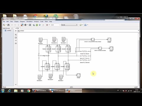 Simulink model of 3 phase inverter / simulation de onduleur triphasé dans matlab