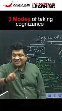 3 Modes of Taking Cognizance #crpc #niteshsirjudiciary