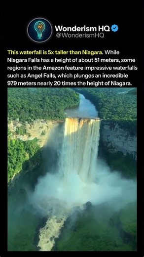 Giant Water Fall In The Amazon