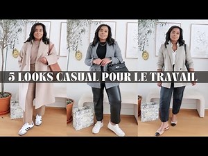COMMENT ETRE STYLE AU TRAVAIL | 5 outfits business casual pour le travail | Idée de tenue midsize