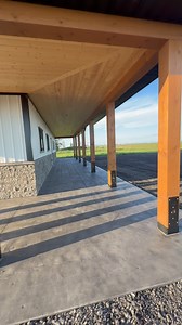 These True Columns from @truecutinnovation were nothing but a dream to work with from start to finish & brought the exact aesthetic we were looking for on the wrap around porch of our new HQ 👌🏽 #CinchCarpentry #QualityOverQuantity #PostFrame #TrueColumn #Columns #Steel #Structural #Bracket #Porch #Posts #Innovative #Custom #Alberta | Cinch Carpentry