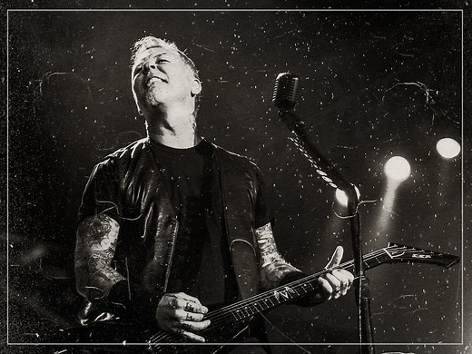 The terrifying moment James Hetfield was injured in a stage fire
