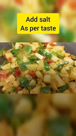 Potato Capsicum Vegetable Recipe#Healthy Recipes# youtubeshorts
