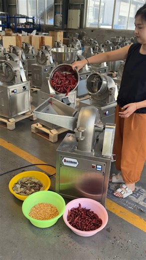 Heavy duty grinder, using for dry and wet material, 300kg/h capacity. #304stainlesssteel #flourmill | Mini Rice Mill Machine