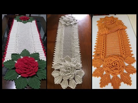 120 Beautiful Crochet Flower Table Runner Pattern Ideas #diy #crochet #interior 