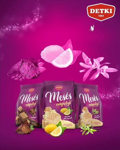 🎉 NYEREMÉNYJÁTÉK 🎉 Neked melyik íz a kedvenced? Három mesés ízben is megtalálod az új Detki Nápolyikat. 💜 Készíts egy képernyőfotót, amikor a kedvenc ízed megjelenik és küldd el kommentben! A kommentelők között kisorsolunk egy ajándékcsomagot, ami tartalmazza az új Detki Mesés Nápolyi ízeket, a kakós csokoládés, a szicíliai citromos és a bourbon vanílás változatokat. 🥁 Sorsolás: 2025. 11. 18. 12:00-14:00 📣 Eredményhirdetés: 2025. 11. 18. 14:00-16:00, itt a poszt alatt kommentben. 📄 Játéksz